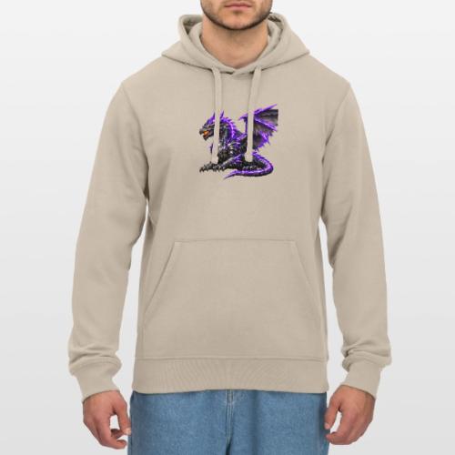 Neon Dragon at Rest - Stanley/Stella Drummer Unisex Organic Hoodie