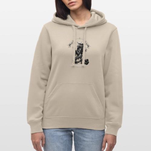 love and haunted - Stanley/Stella Drummer Unisex Organic Hoodie