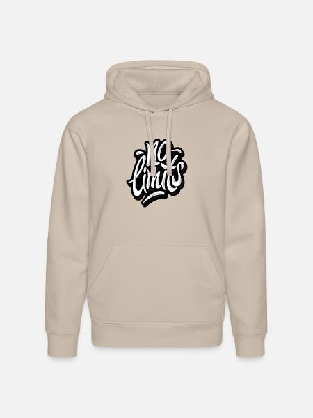 No limits - Stanley/Stella Drummer Unisex Organic Hoodie - dust