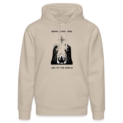Joy to the World T-Shirt | Minimalist Nativity - Stanley/Stella Drummer Unisex Organic Hoodie