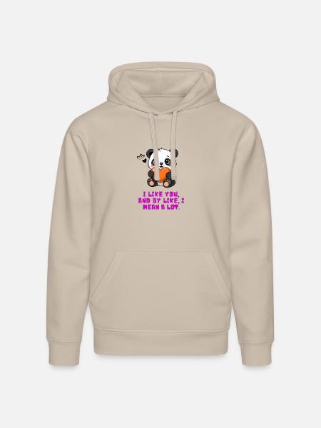 Liking Somebody - Stanley/Stella Drummer Unisex Organic Hoodie - dust