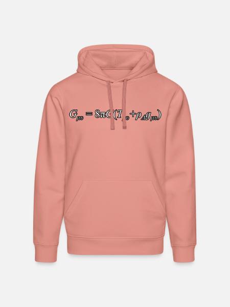 General Relativity Equation - Stanley/Stella Drummer Unisex Organic Hoodie - canyon pink