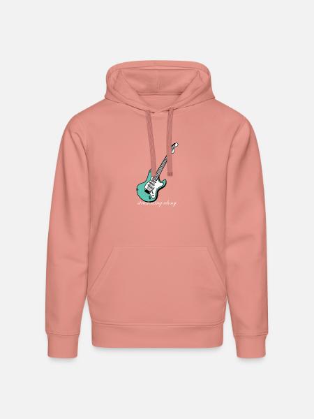 Strumming_Along - Stanley/Stella Drummer Unisex Organic Hoodie - canyon pink