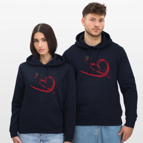 BE LOVE - Stanley/Stella Drummer Unisex Organic Hoodie