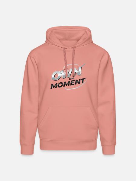 Own the Moment Metallic Logo - Stanley/Stella Drummer Unisex Organic Hoodie - canyon pink
