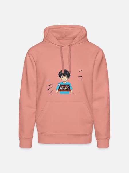 Toolbox Hero Kid - Stanley/Stella Drummer Unisex Organic Hoodie - canyon pink