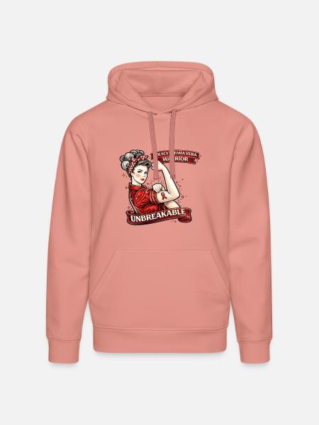 Unbreakable Polycythemia Vera Warrior - Stanley/Stella Drummer Unisex Organic Hoodie - canyon pink