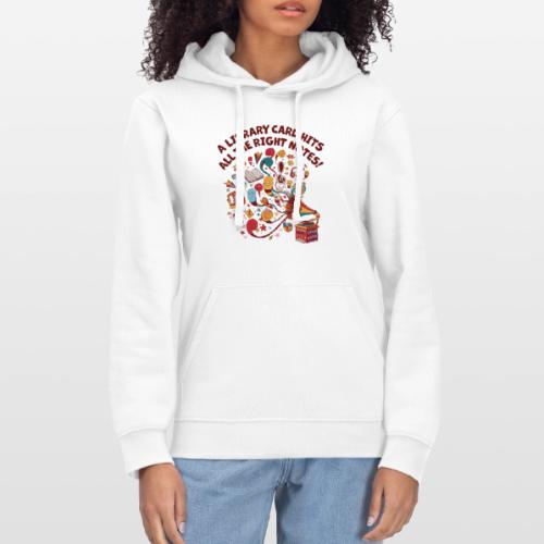 A Library Card Hits All the Right Notes - Stanley/Stella Drummer Unisex Organic Hoodie