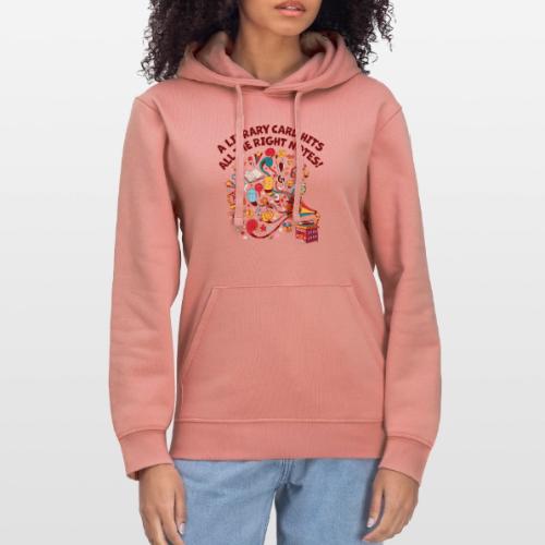 A Library Card Hits All the Right Notes - Stanley/Stella Drummer Unisex Organic Hoodie