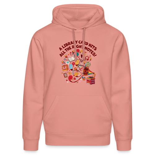 A Library Card Hits All the Right Notes - Stanley/Stella Drummer Unisex Organic Hoodie