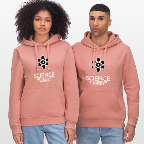 Science The Evolutionary Advocate White Design - Stanley/Stella Drummer Unisex Organic Hoodie