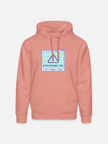 Glitchy System Overload 2026 - Stanley/Stella Drummer Unisex Organic Hoodie - canyon pink