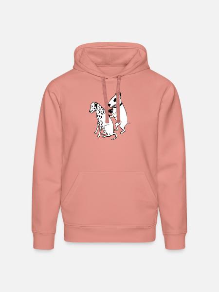 DALMATIAN DOG, TATTOO - Stanley/Stella Drummer Unisex Organic Hoodie - canyon pink