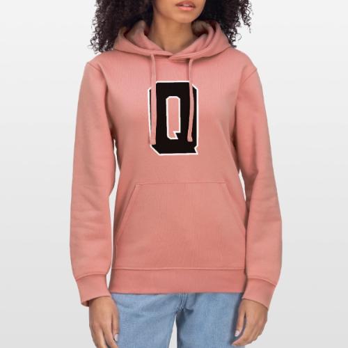 Varsity Letter Q Collegiate Font Graphic - Stanley/Stella Drummer Unisex Organic Hoodie