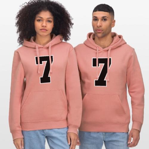 Varsity Number 7 Athletic Look - Stanley/Stella Drummer Unisex Organic Hoodie