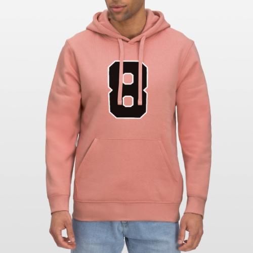 Varsity Number 8 College Style - Stanley/Stella Drummer Unisex Organic Hoodie