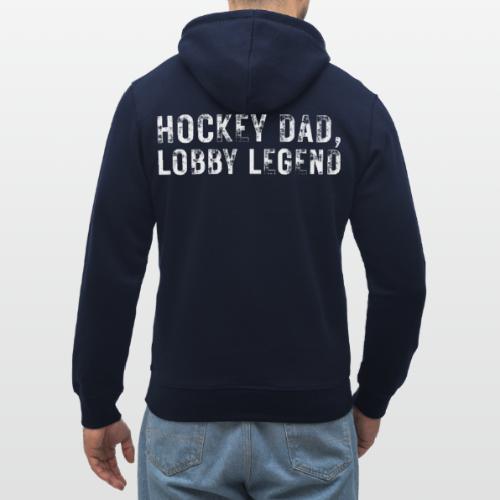 HOCKEY DAD, LOBBY LEGEND - Stanley/Stella Drummer Unisex Organic Hoodie