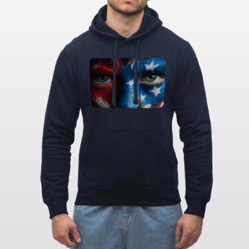 USA: Painted for the Flag - Stanley/Stella Drummer Unisex Organic Hoodie