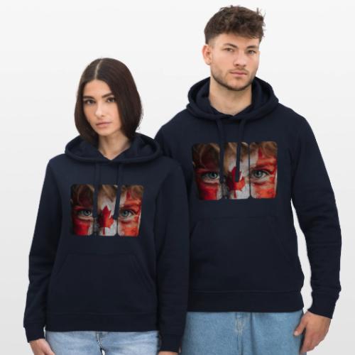 Canada: Maple Leaf Gaze - Stanley/Stella Drummer Unisex Organic Hoodie