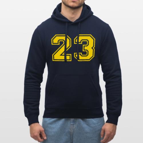 Number 23 in a classic athletic collegiate font - Stanley/Stella Drummer Unisex Organic Hoodie