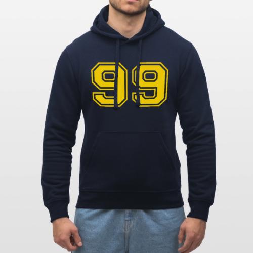 Number 99 in a classic athletic collegiate font - Stanley/Stella Drummer Unisex Organic Hoodie