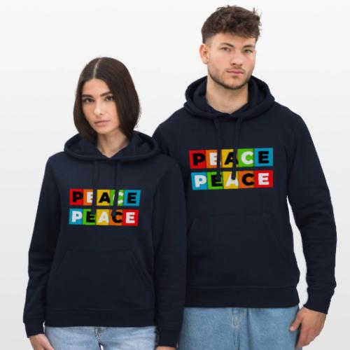 Colorful Peace - Stanley/Stella Drummer Unisex Organic Hoodie