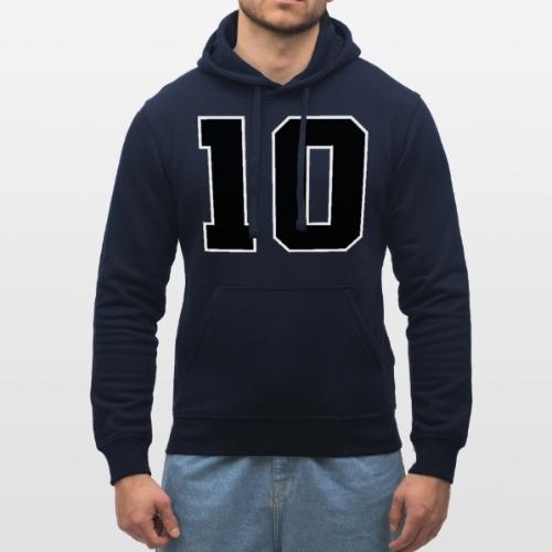 Varsity Number 10 Athletic Design - Stanley/Stella Drummer Unisex Organic Hoodie