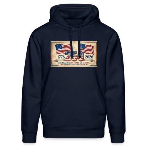 USA 250th Anniversary Flags Emblem - Stanley/Stella Drummer Unisex Organic Hoodie