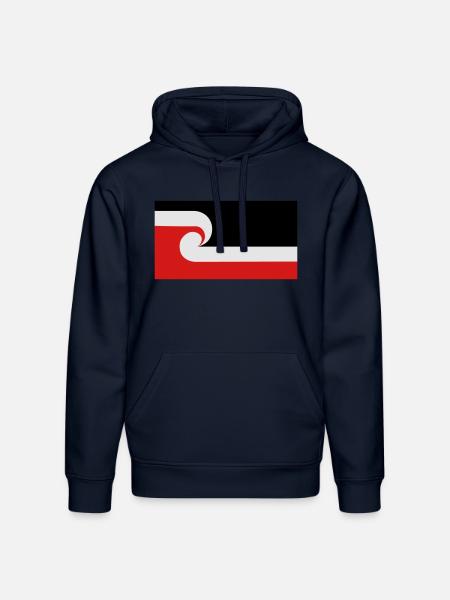 Maori Flag - Stanley/Stella Drummer Unisex Organic Hoodie - french navy