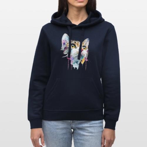 Chromatic Cat Splash - Stanley/Stella Drummer Unisex Organic Hoodie