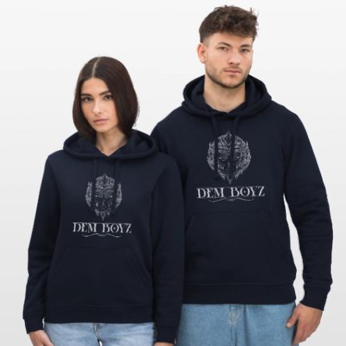 DemBoyz Full Logo (White Edition) - Stanley/Stella Drummer Unisex Organic Hoodie
