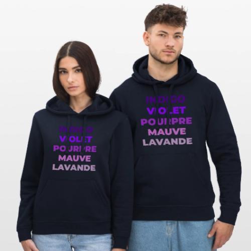 Shades of purple - Stanley/Stella Drummer Unisex Organic Hoodie