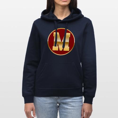 Letter M – Capital Varsity Alphabet Monogram - Stanley/Stella Drummer Unisex Organic Hoodie