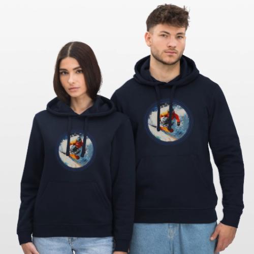 Snowboarding Rebel - Stanley/Stella Drummer Unisex Organic Hoodie