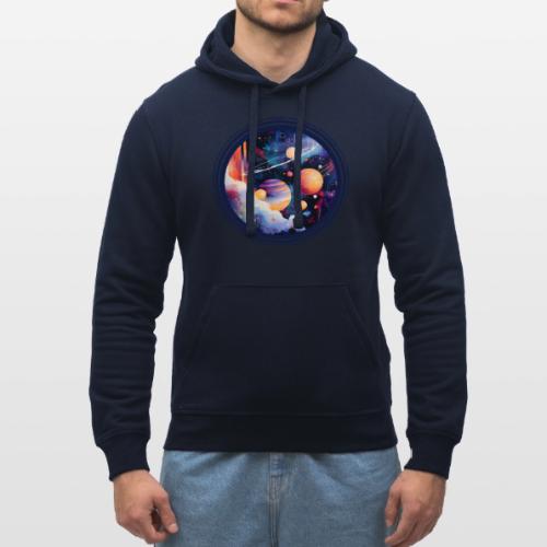 Floating Planetscape - Stanley/Stella Drummer Unisex Organic Hoodie