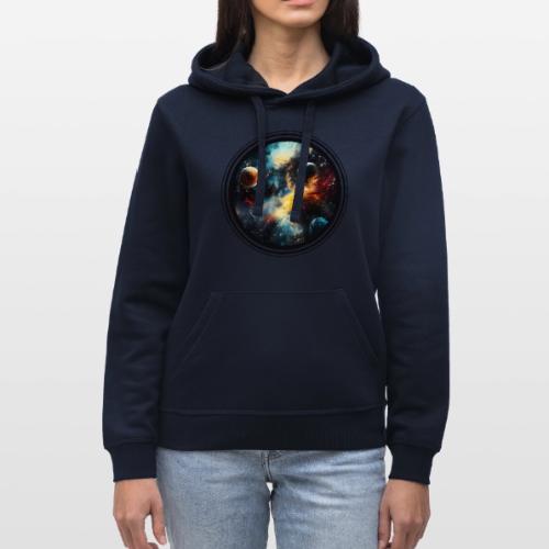 Painted Cosmos of Planets - Stanley/Stella Drummer Unisex Organic Hoodie