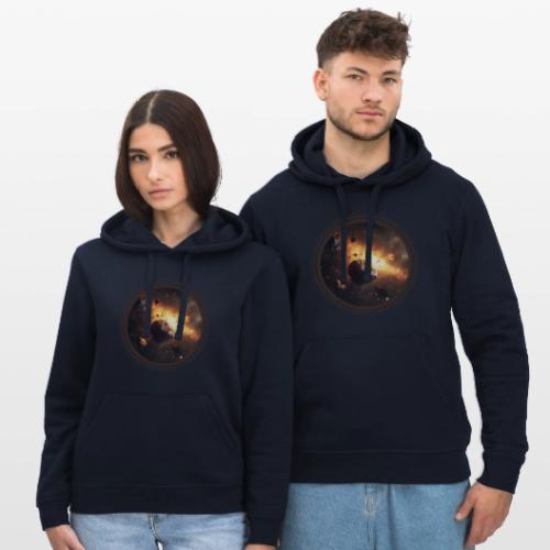 Asteroids Drift - Stanley/Stella Drummer Unisex Organic Hoodie
