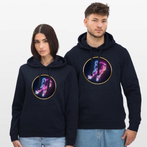 Hockey: Neon Ice Striker - Stanley/Stella Drummer Unisex Organic Hoodie