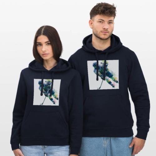 Hockey: Frozen Motion - Stanley/Stella Drummer Unisex Organic Hoodie