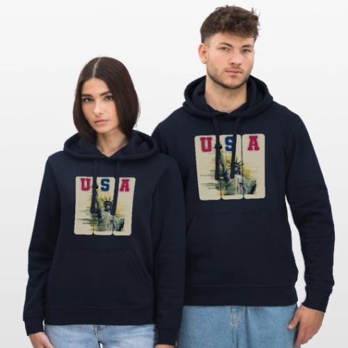 Art illustration of the Statue of Liberty - Stanley/Stella Drummer Unisex Organic Hoodie
