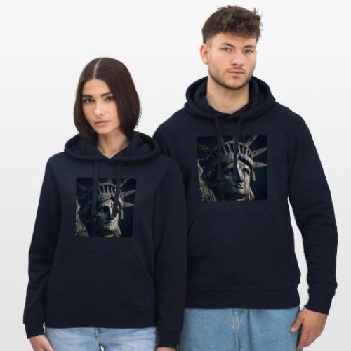 USA: Liberty in Shadows - Stanley/Stella Drummer Unisex Organic Hoodie