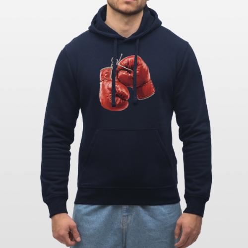 Boxing: Hanging Gloves Icon - Stanley/Stella Drummer Unisex Organic Hoodie