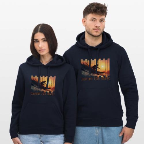 Surfing: Catch the Wave - Stanley/Stella Drummer Unisex Organic Hoodie
