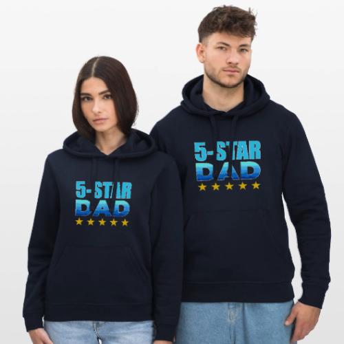 Five Stars Dad - Stanley/Stella Drummer Unisex Organic Hoodie