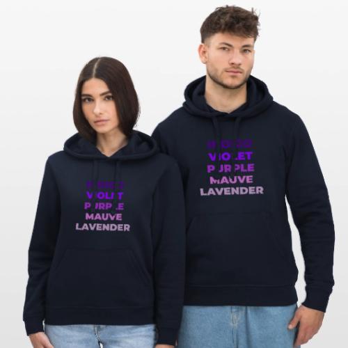 Shades of Purple - Stanley/Stella Drummer Unisex Organic Hoodie