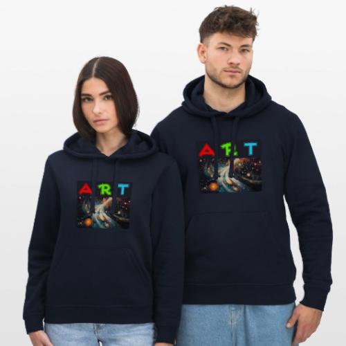 Swirls of Colorful Art - Stanley/Stella Drummer Unisex Organic Hoodie