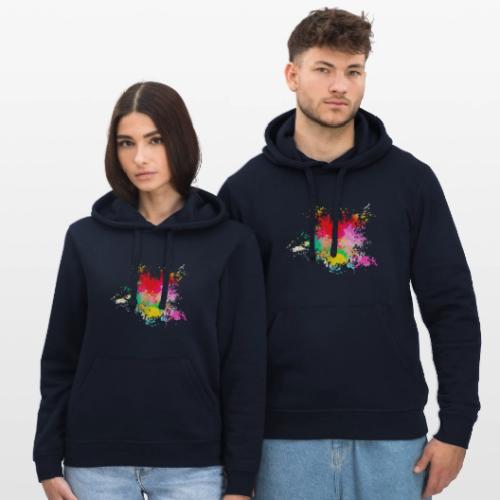 Psychedelic: Color Storm - Stanley/Stella Drummer Unisex Organic Hoodie
