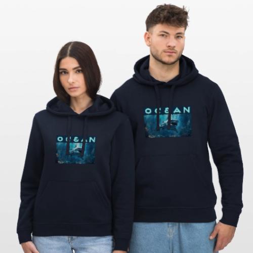 Ocean: Predator's Domain - Stanley/Stella Drummer Unisex Organic Hoodie