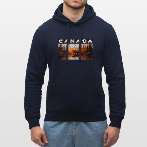 Canada Wilderness Art - Stanley/Stella Drummer Unisex Organic Hoodie