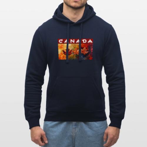 Painted Canada Leaves - Stanley/Stella Drummer Unisex Organic Hoodie